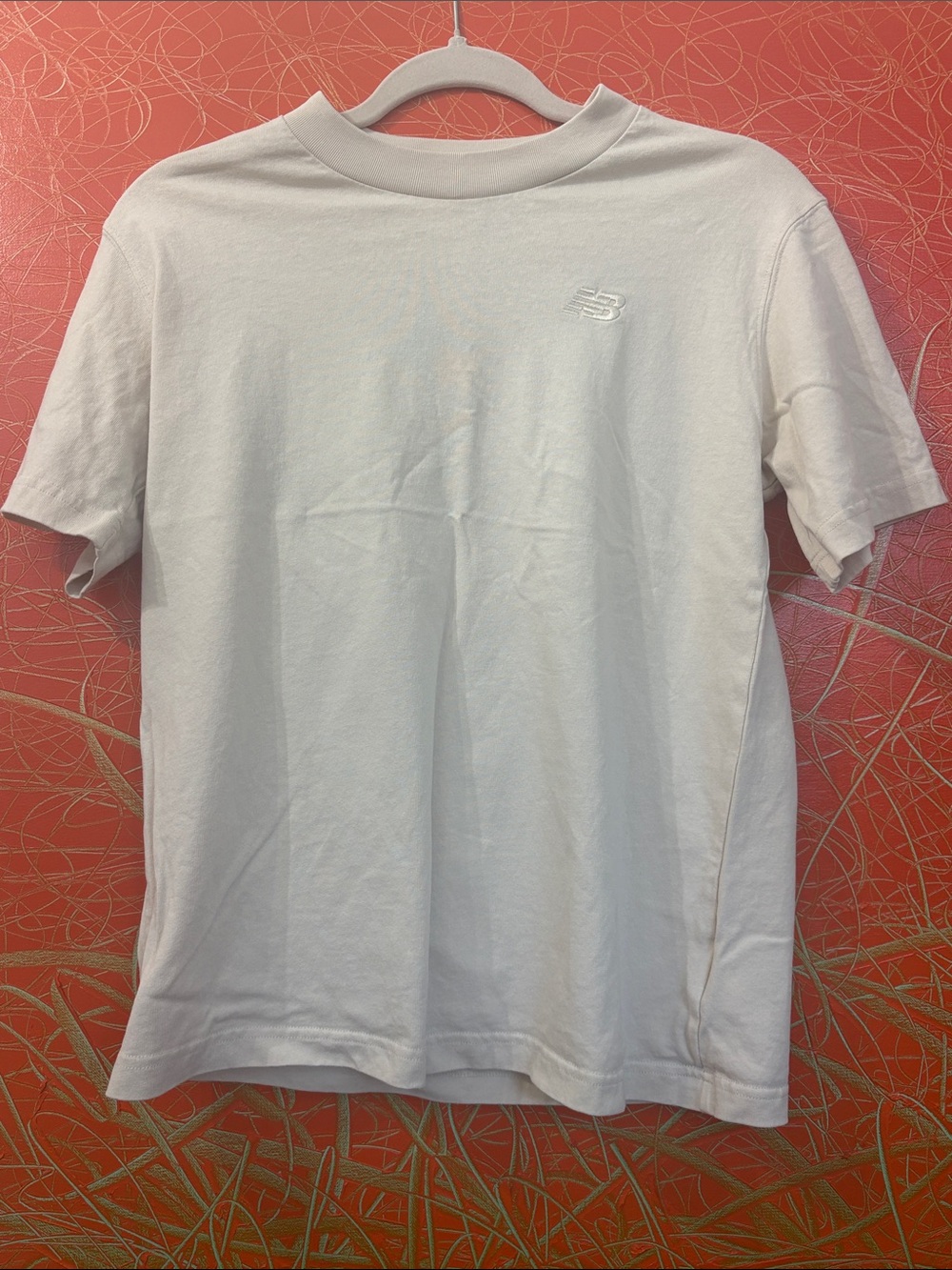 New Balance Tan Short-Sleeve Logo Tee